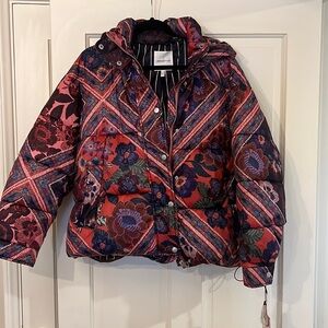 NWT L AVEC LES FILLES Lolita Patchwork Cloud Puffer Thermal Puff Jacket